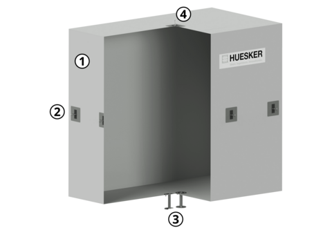Square gas bag: Gas-tight storage solutions with high-frequency welded fabric tarpaulin from HUESKER Square gas bag: High-frequency welded fabric tarpaulin for gas-tight and durable gas storage at HUESKER