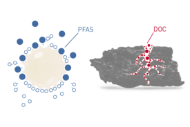 High capacities through ion exchange and adsorption in Tektoseal® Active PFAS