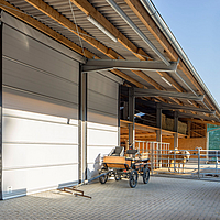 Warehouse with Lubratec roller shutter door to protect against the weather