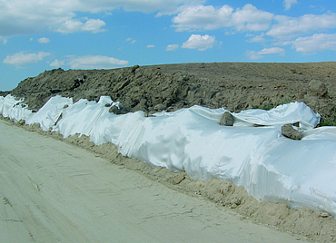 Stabilenka covered by earth
