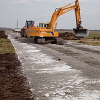 Safe foundation solution: geosynthetic sand columns for fast construction times and high stability on extremely soft soils