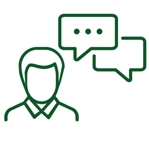 Animated advice icon - speech bubble
