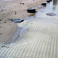 Geosynthetic concrete mats for bottom protection in the harbor basin